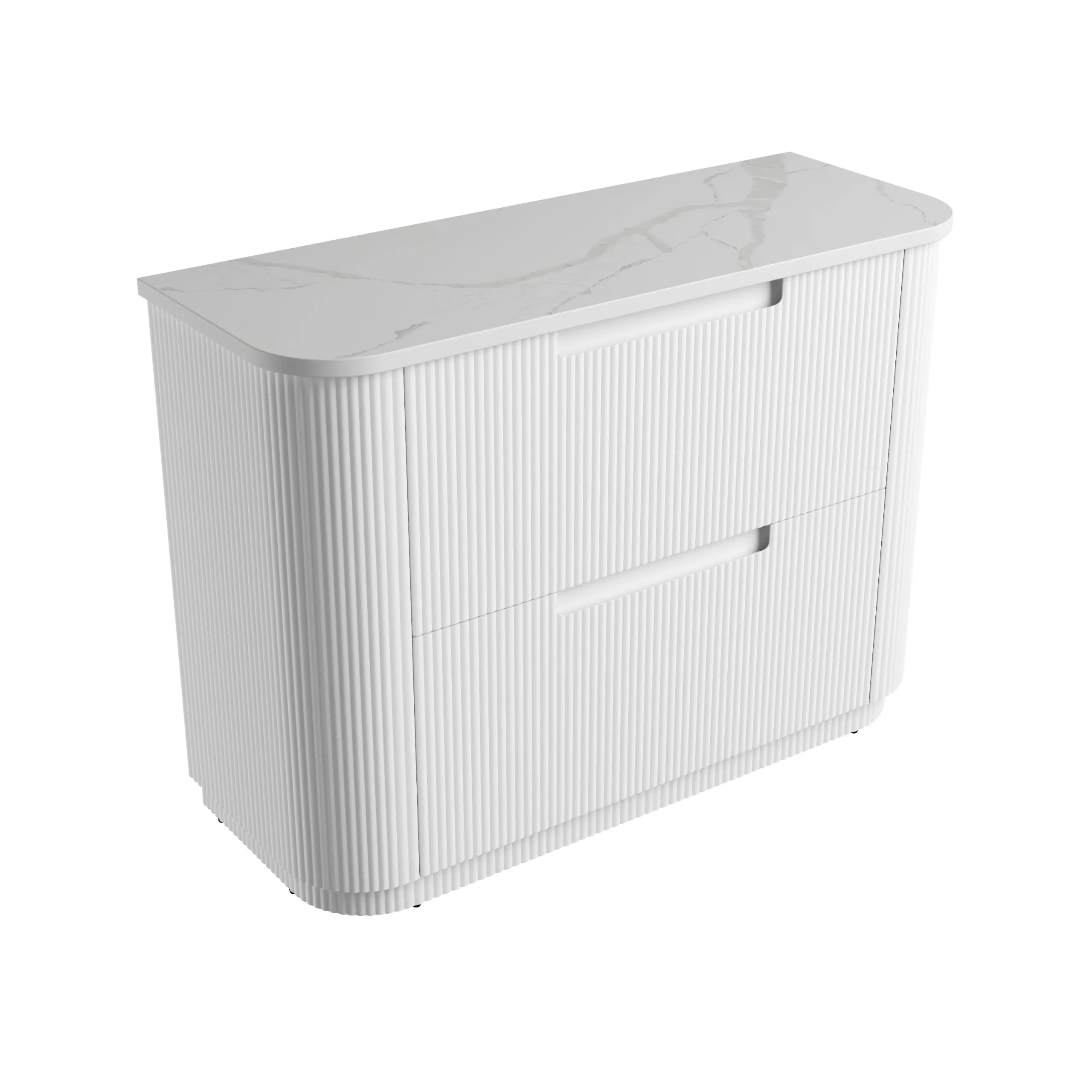 Aulic Curva Matte White  Floor Standing Vanity 1200mm