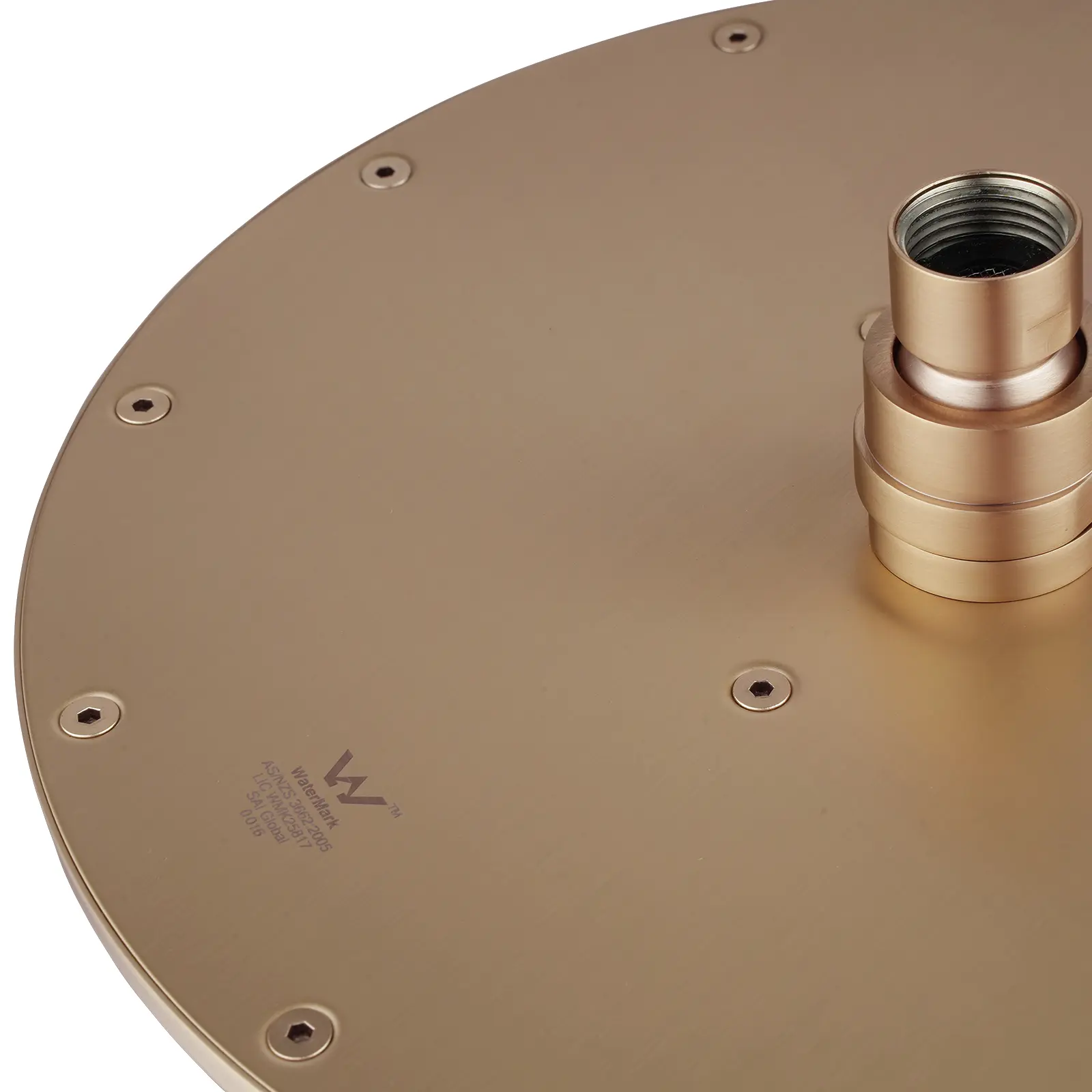Aquaperla 250mm Brushed Copper Shower Head