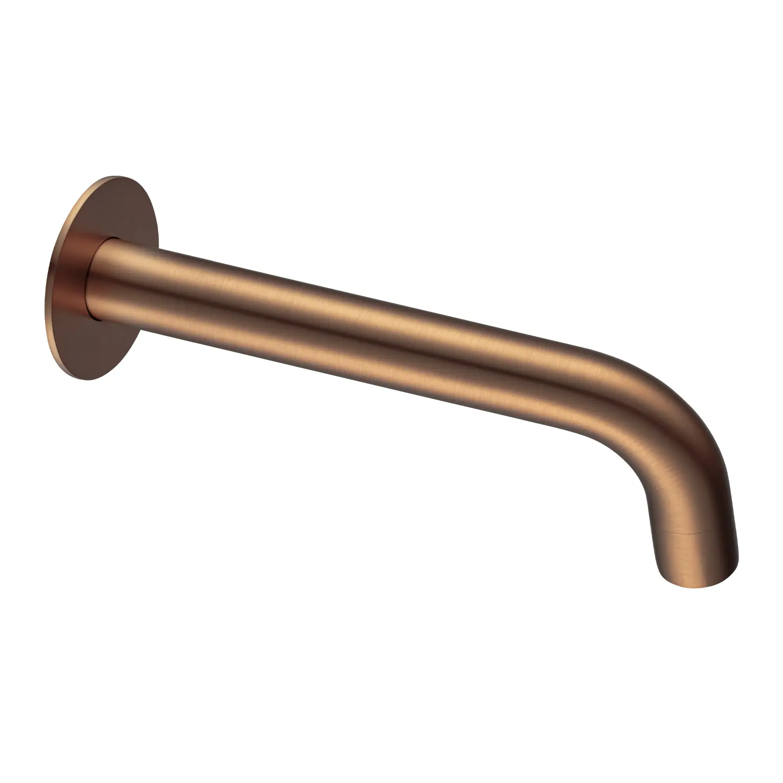 Aquaperla 400mm Brushed Copper Wall Shower Arm