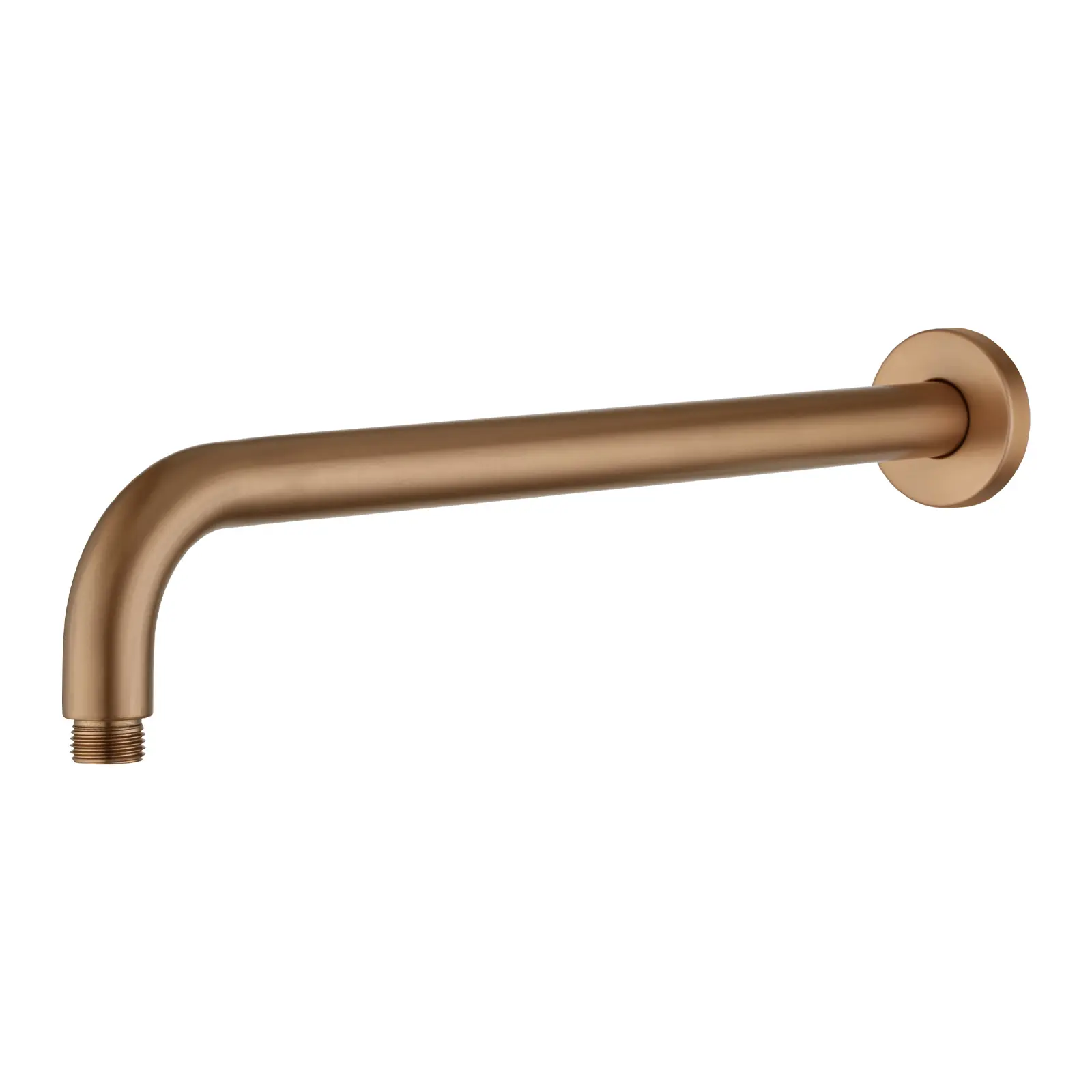 Aquaperla 400mm Brushed Copper Wall Shower Arm