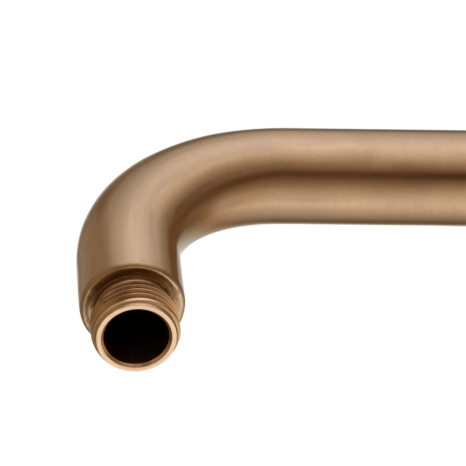Aquaperla 400mm Brushed Copper Wall Shower Arm