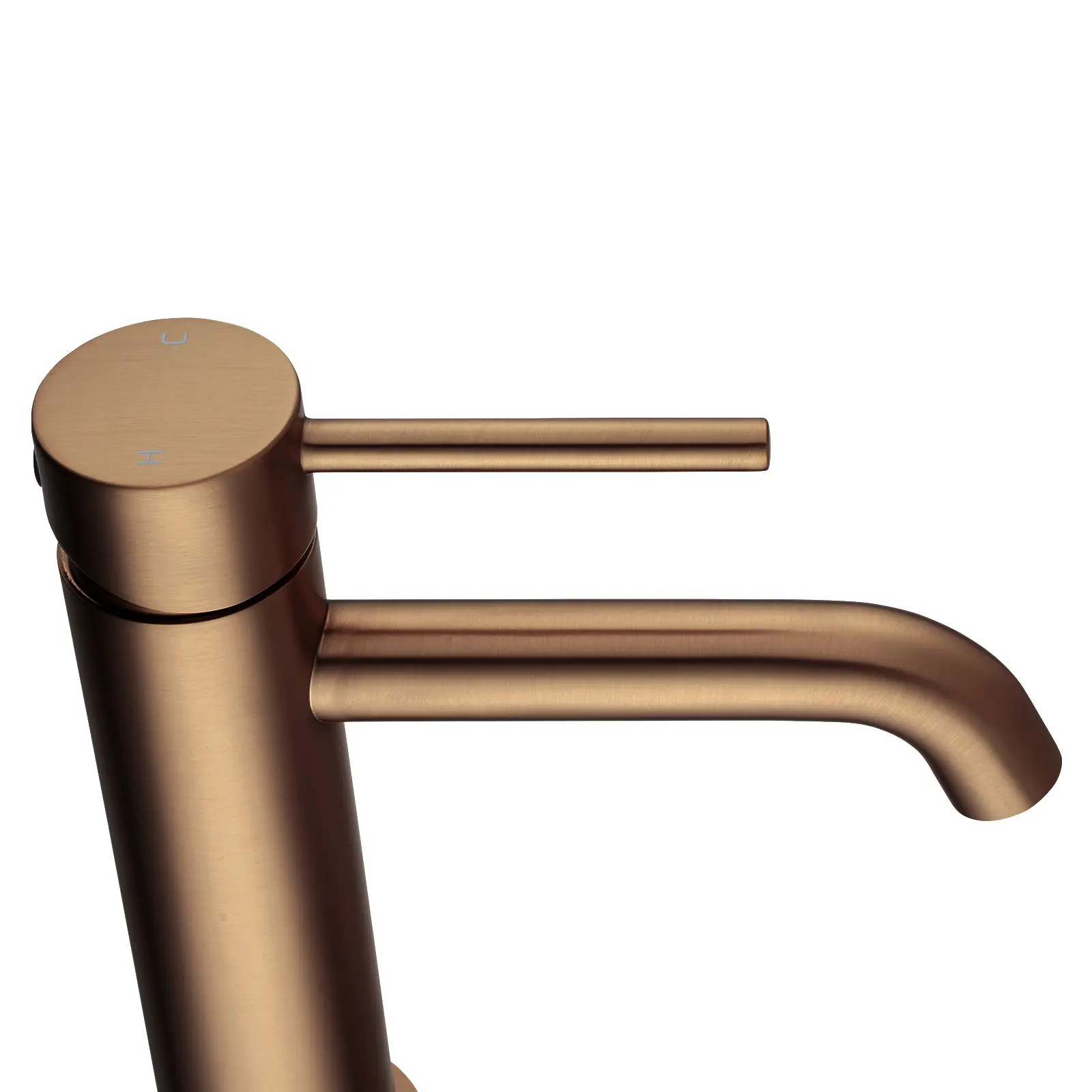 Aquaperla LUCID PIN - Brushed Copper Basin Mixer