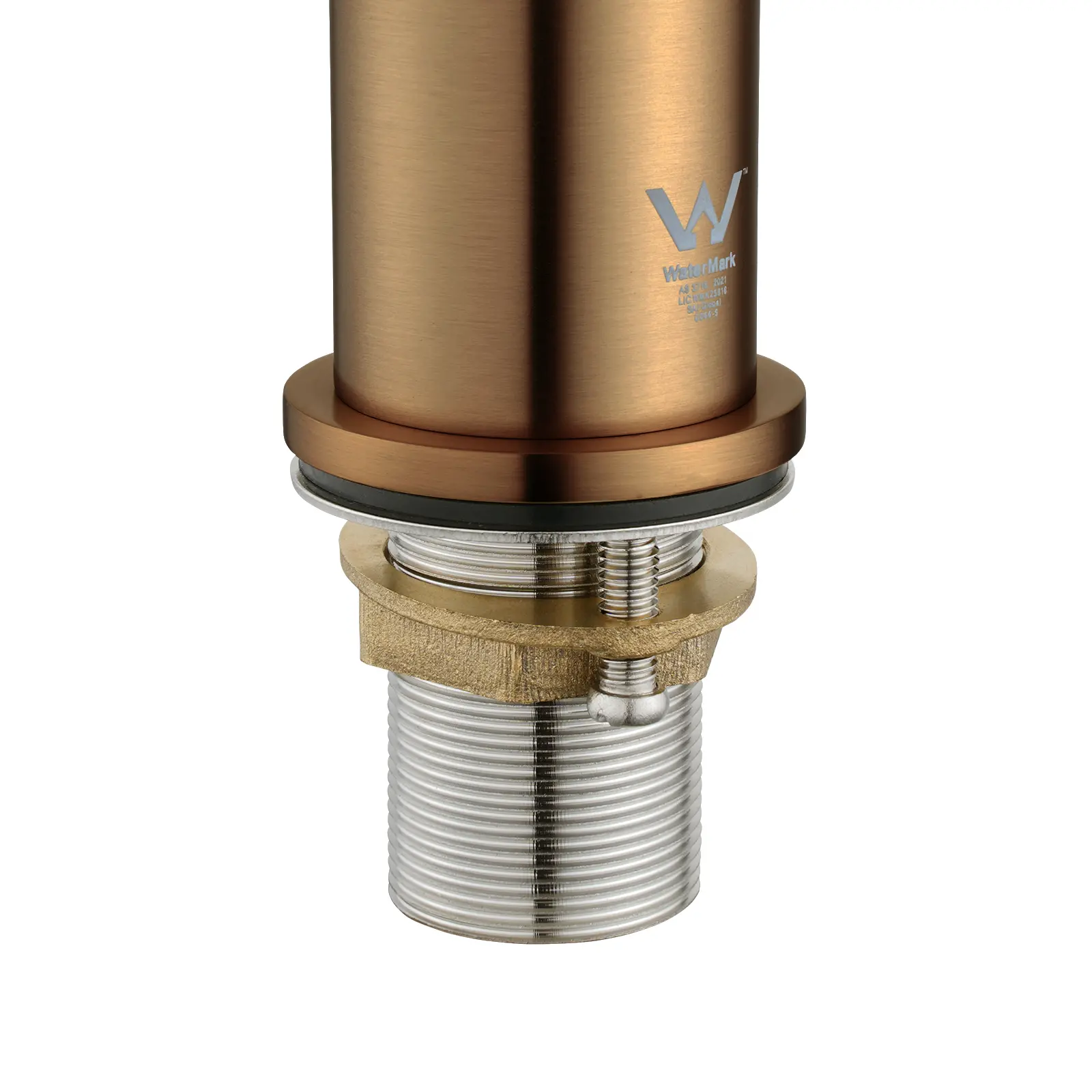 Aquaperla LUCID PIN Series Round Brushed Copper Tall Basin Mixer