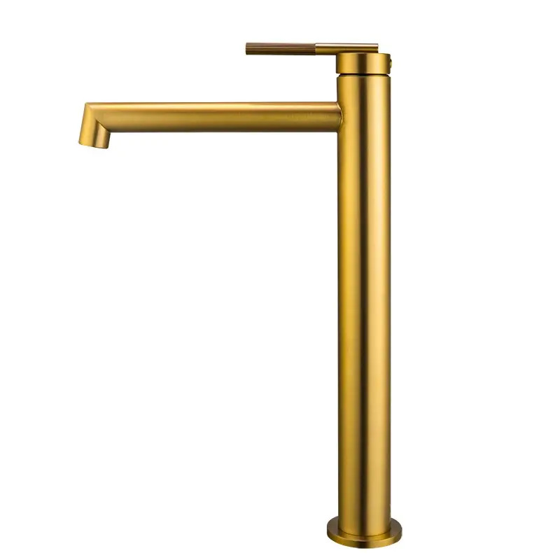 Aquaperla CADDENCE Solid Brass Round Tall Basin Mixer Tap Available in Various Colors