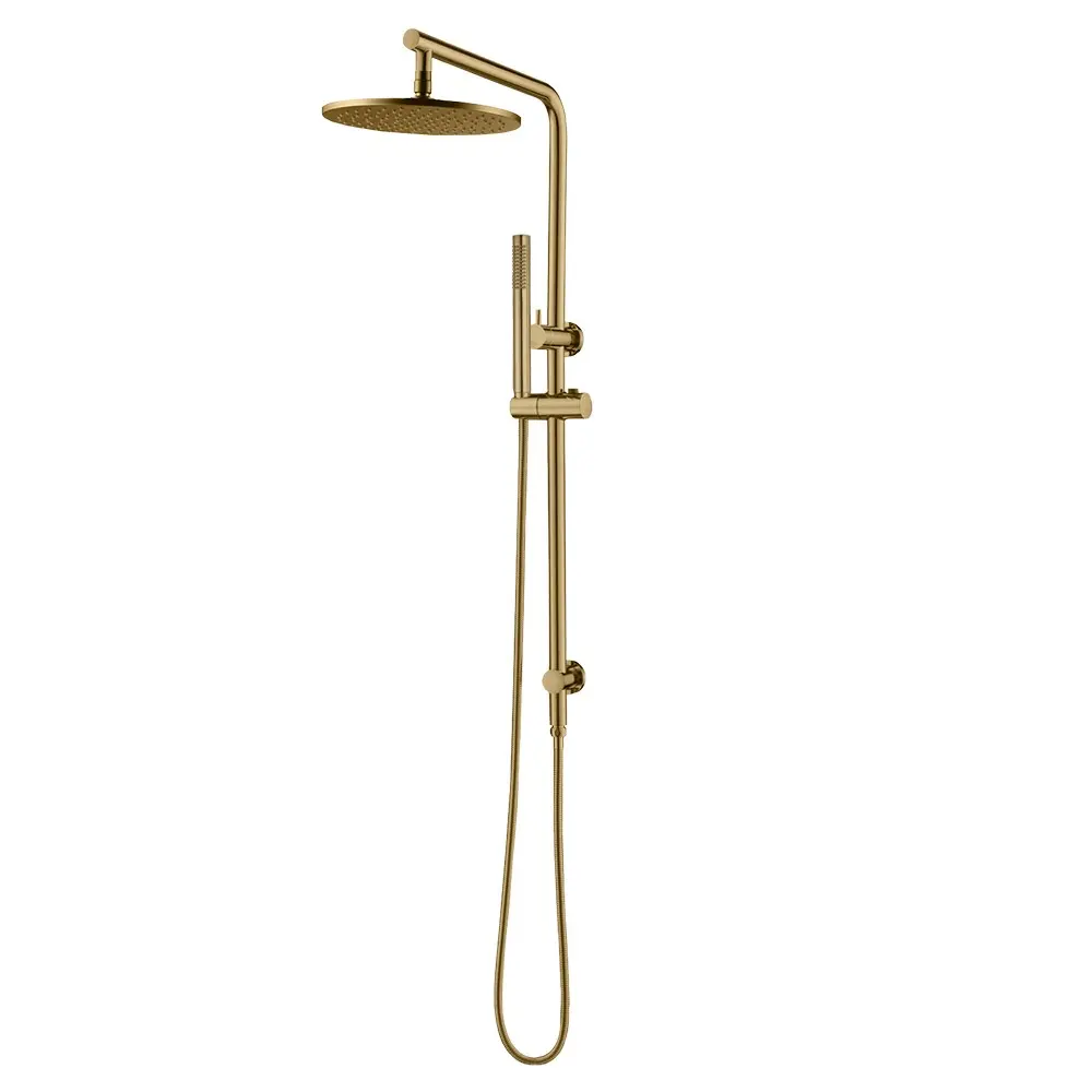 10 inch 250mm Round Twin Shower Station Top Inlet In Various Colour