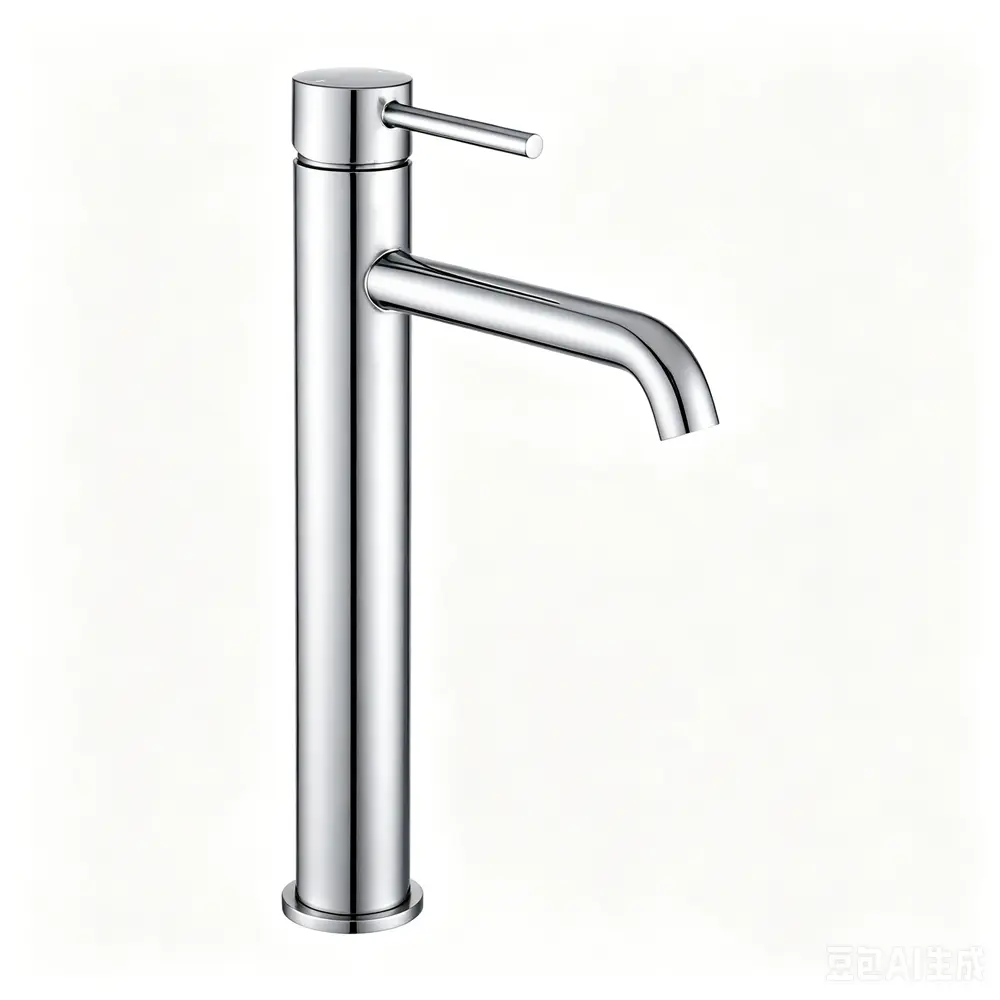 Aquaperla LUCID PIN Brass Round Tall Basin Mixer Tap Bathroom Vanity Tap Variant Colour Available