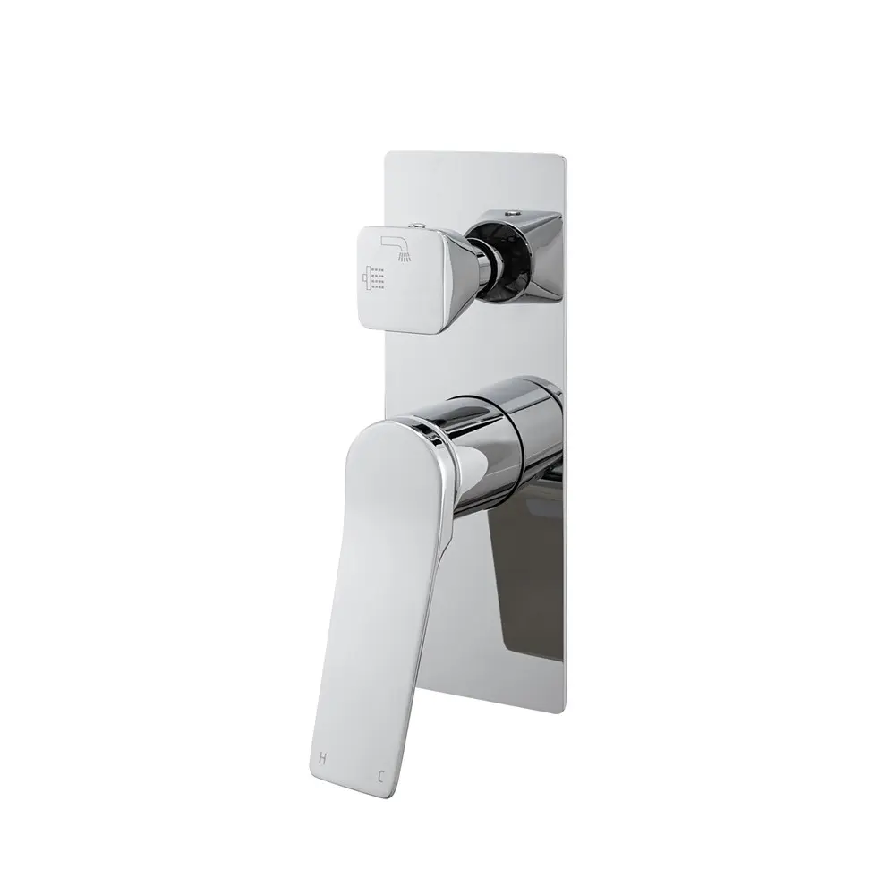 Aquaperla RUSHY Series Square Wall Mixer With Diverter
