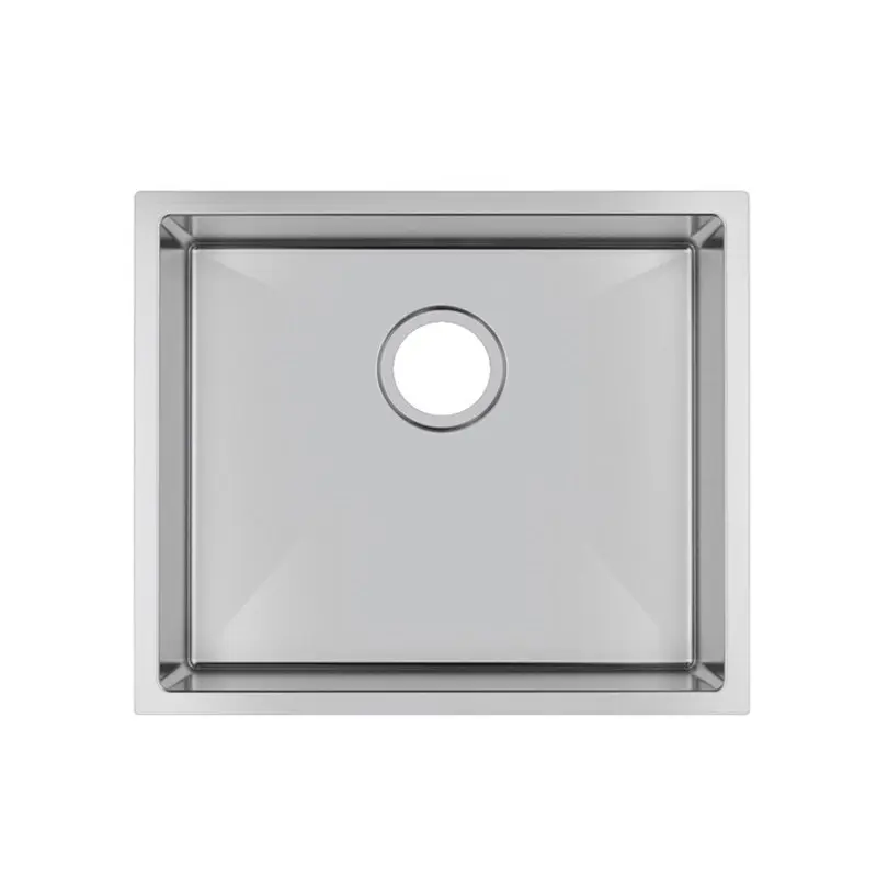 Aquaperla 510 x 440 x 230mm Round Corner Handmade Single Bowl Kitchen Sink