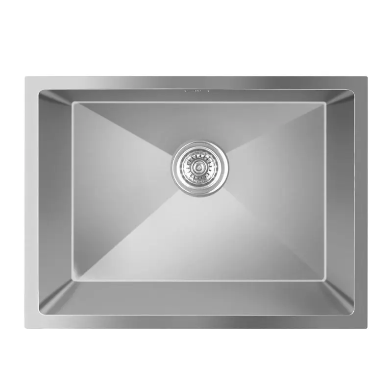 Aquaperla Round Corner Handmade Single Bowl Kitchen Sink 580 x 440 x 230mm