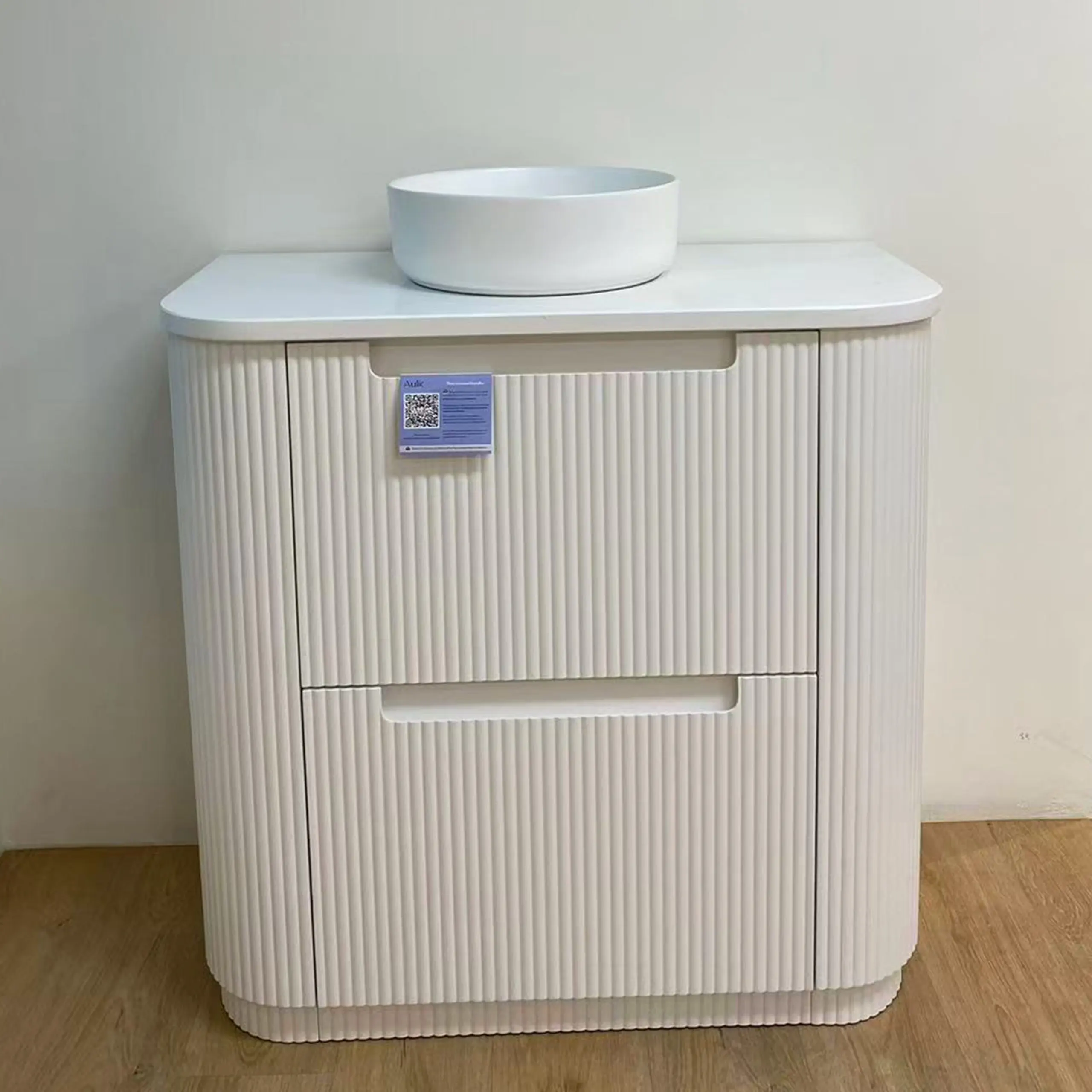 Aulic Curva Matte White  Floor Standing Vanity 1800mm