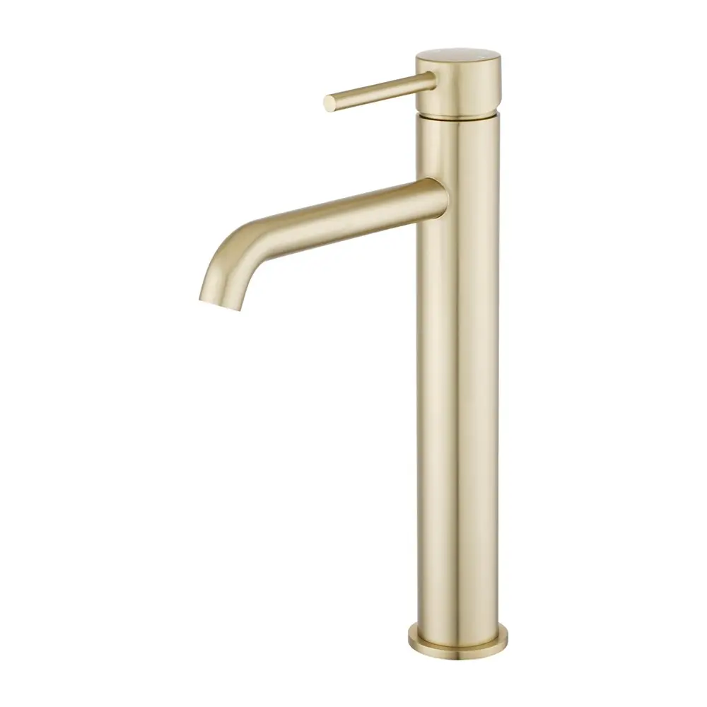 Aquaperla LUCID PIN Brass Round Tall Basin Mixer Tap Bathroom Vanity Tap Variant Colour Available