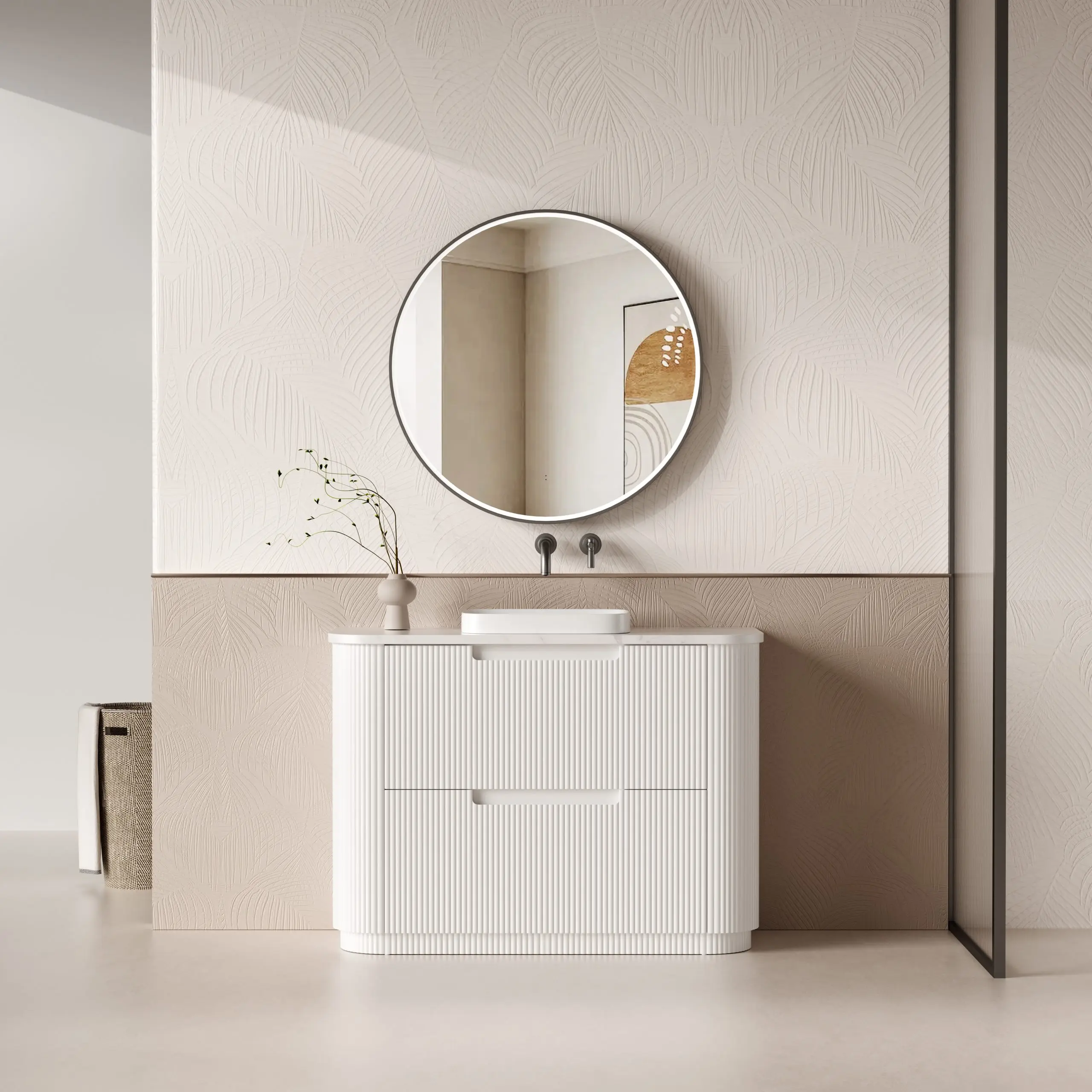 Aulic Curva Matte White  Floor Standing Vanity 1200mm