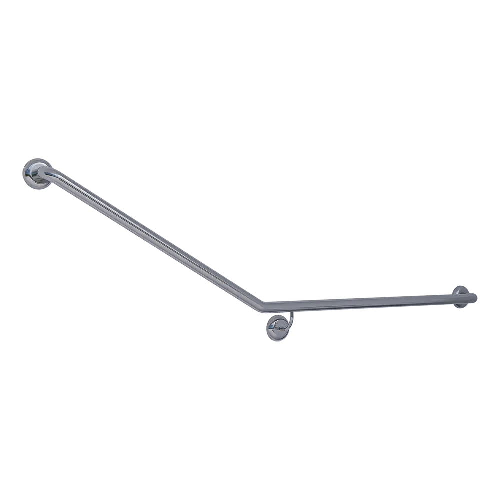 30° Flush Mount Side Wall RH Grab Rail in Satin Stainless Steel