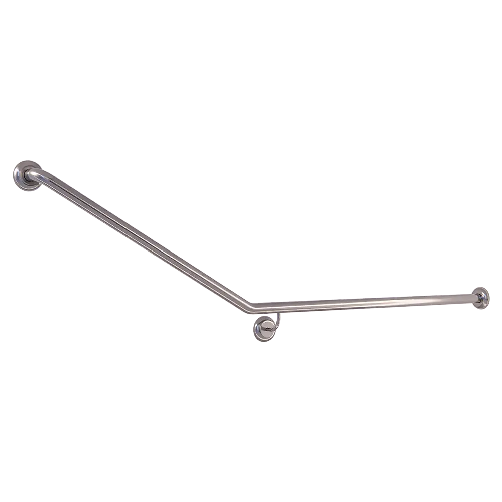 30° Flush Mount Rear/Side Wall RH Grab Rail in Satin Stainless Steel