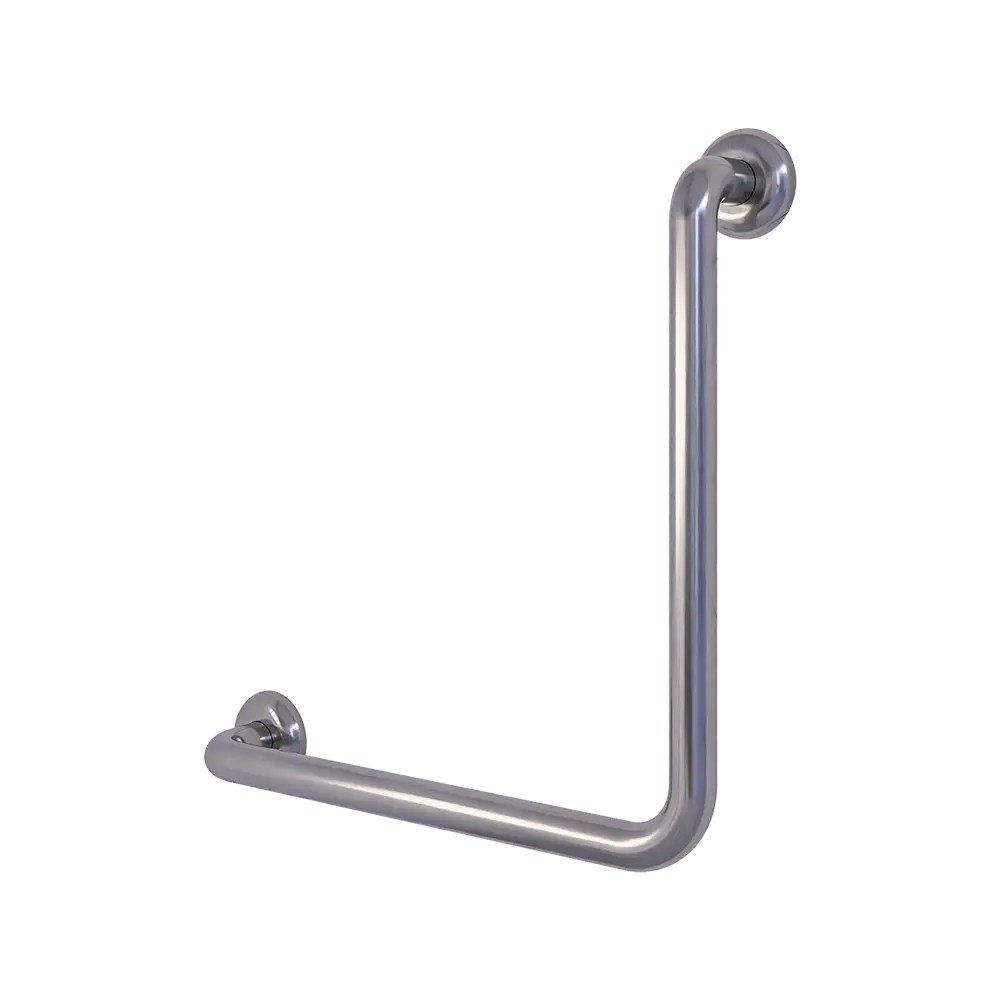 90° Ambulant Grab Rail in Satin Stainless Steel