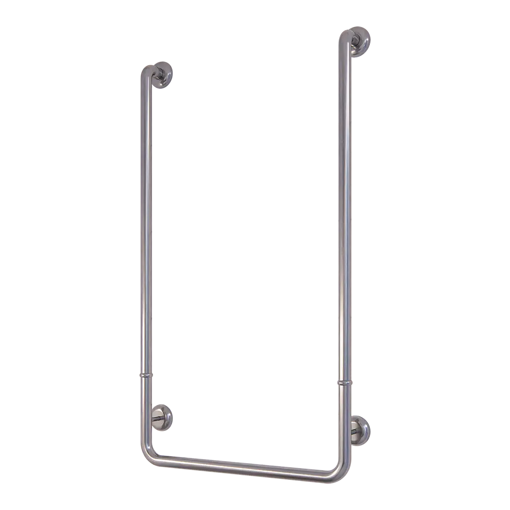 Modular U-Shaped Grab Rail in Satin Stainless Steel