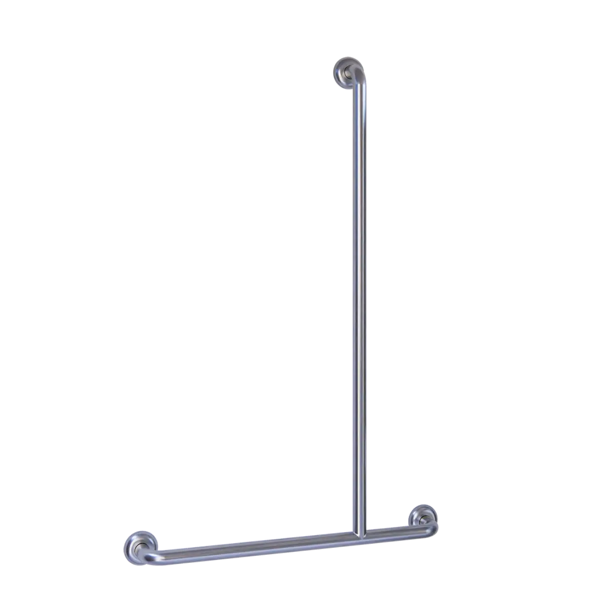 Offset Flush Mount Shower RH Grab Rail in Satin Stainless Steel