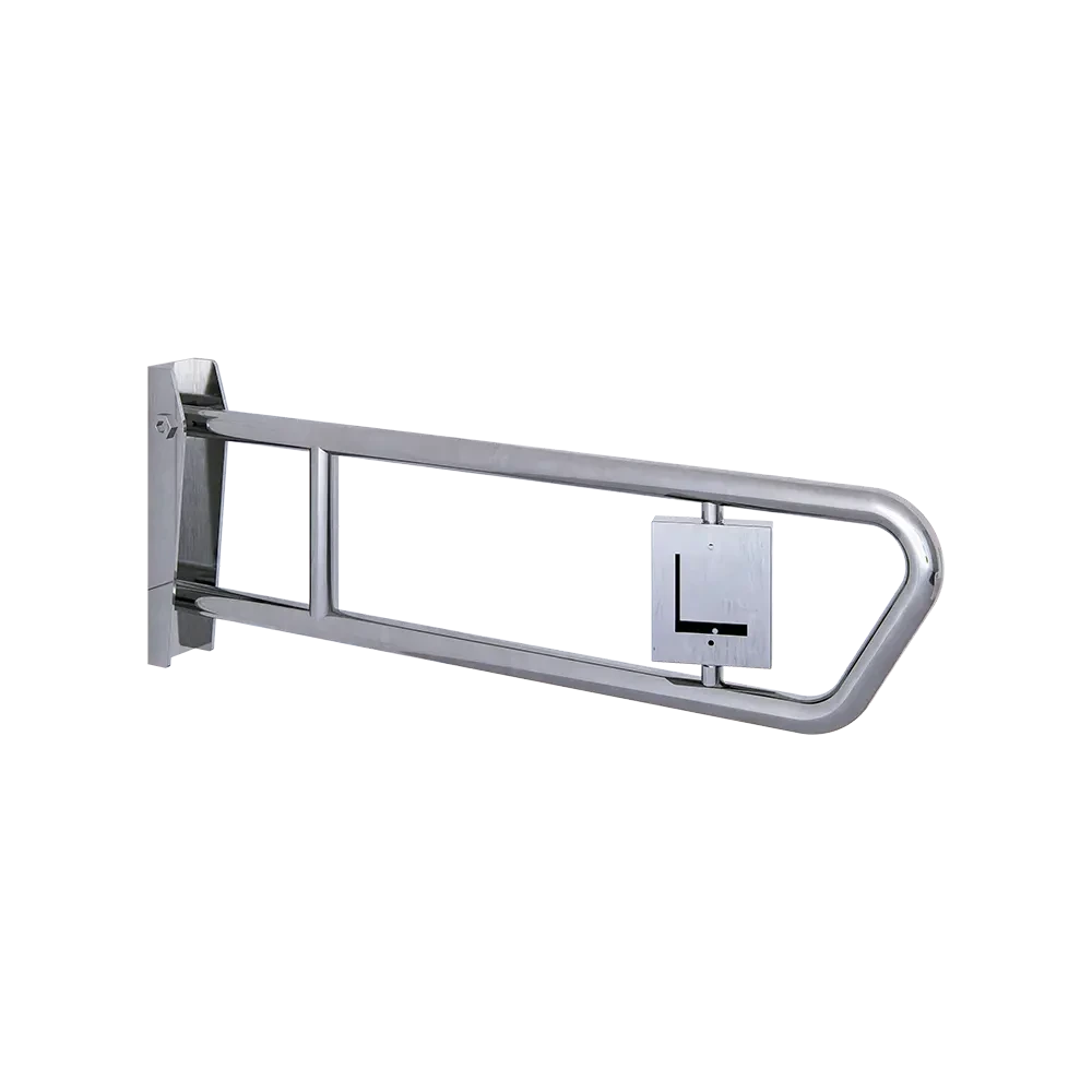 Universal Pull Down Grab Rail with Support Call Facility in Satin Stainless Steel
