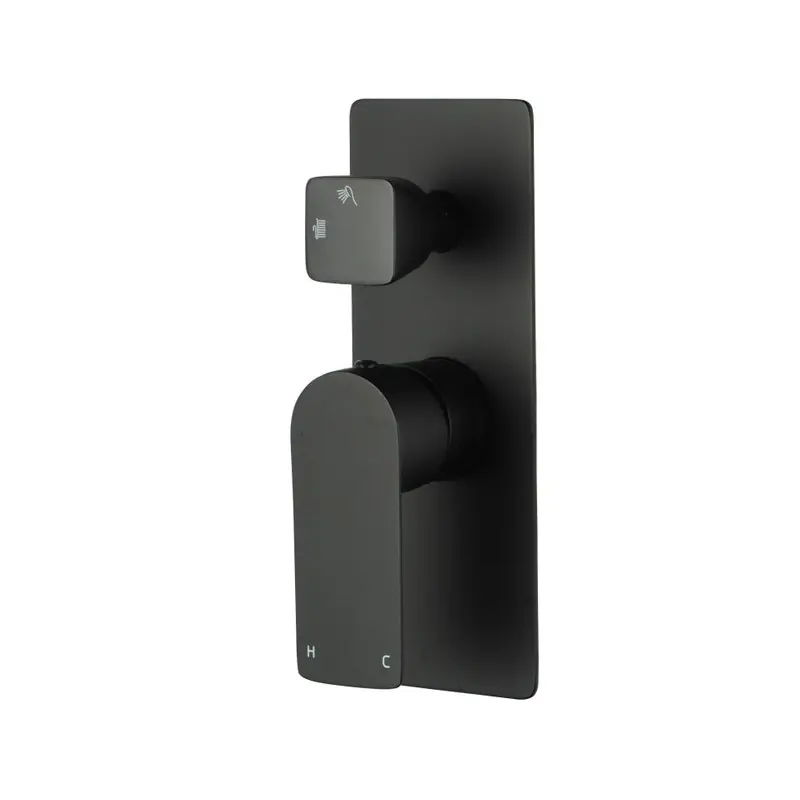 Aquaperla RUSHY Series Square Wall Mixer With Diverter