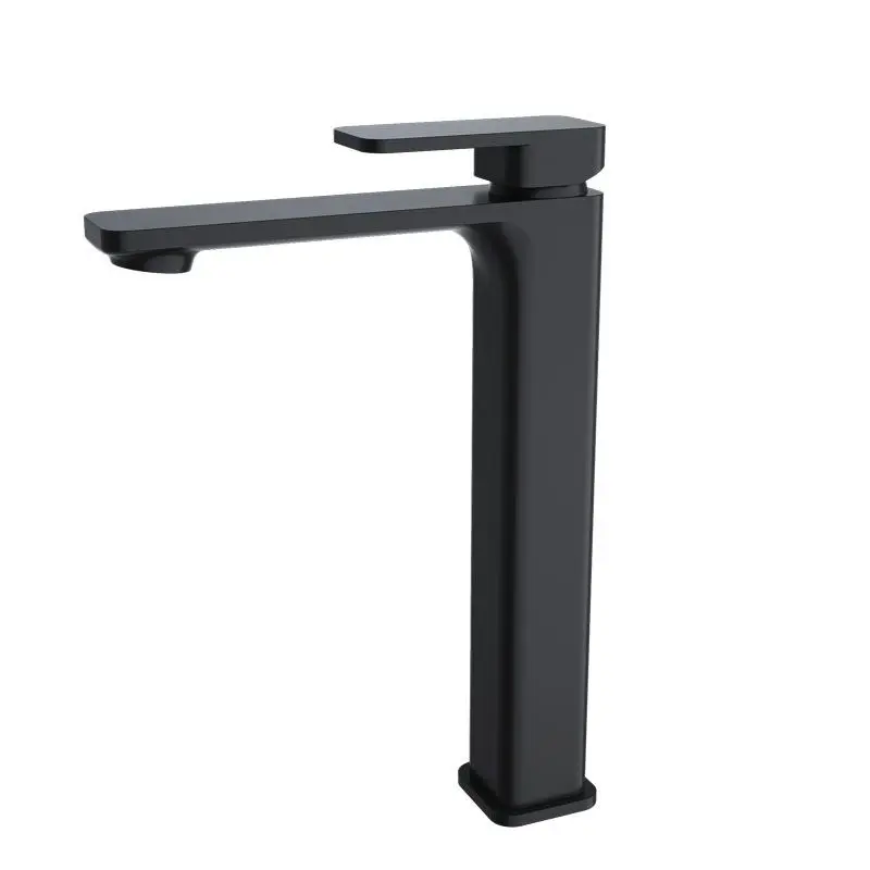 Aquaperla Solid Brass Square Tall Basin Mixer Tap Bathroom Soft Vanity Tap In Various Colour