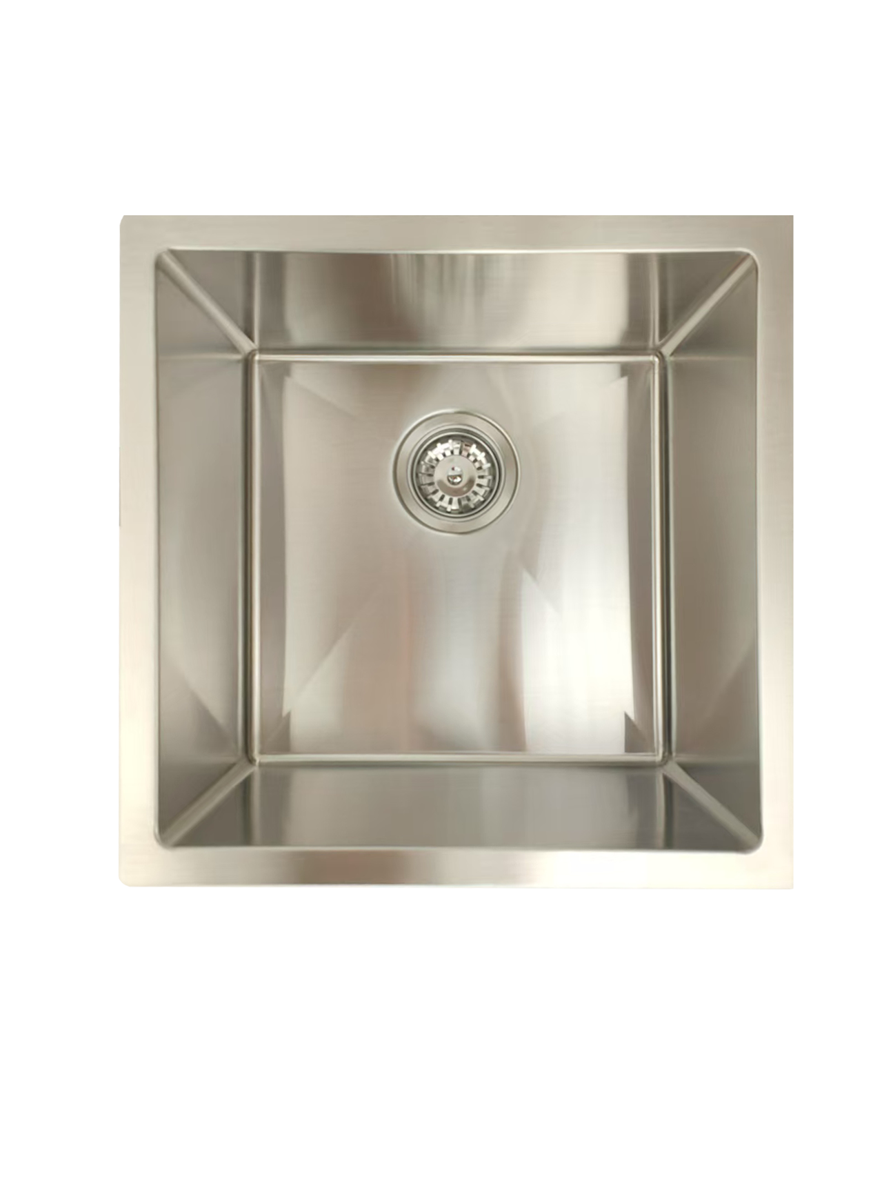 Anatolian 450x450mm Brushed Stainless Steel Sink – 1.2mm Thick | 304 Grade