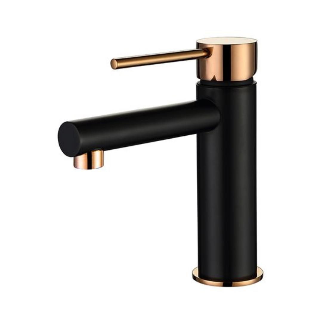 Roul Basin Mixer Matte Black & Rose Gold