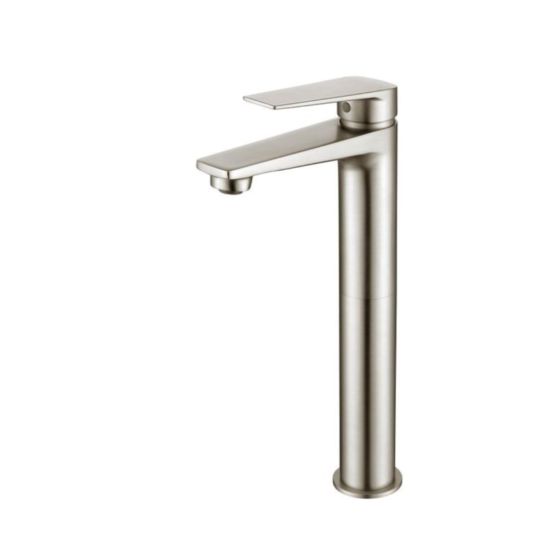 Zevio Tall Basin Mixer Brushed Nickel