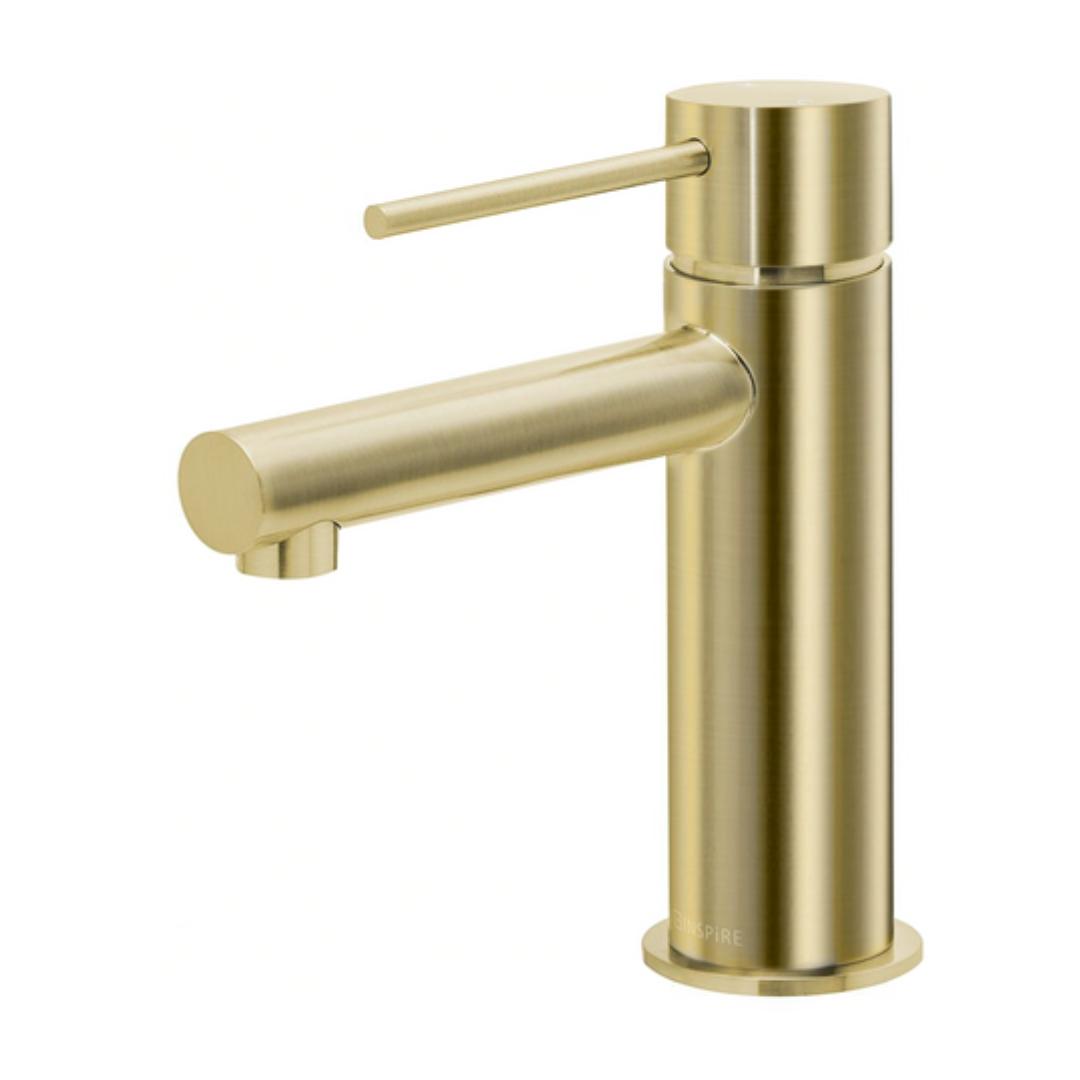 Roul Basin Mixer Brushed Gold