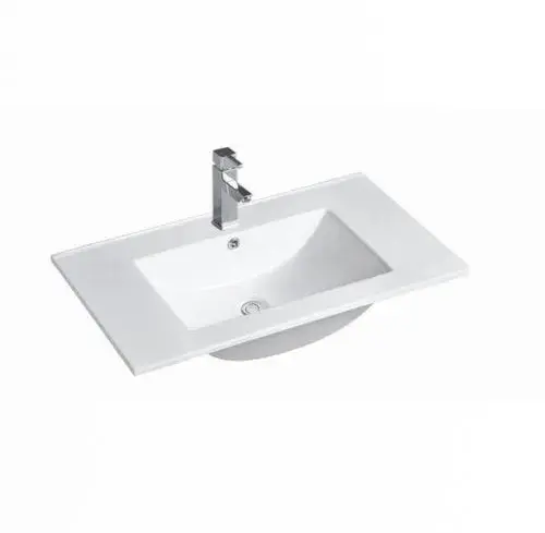 Slim Line Ceramic Top 900x460x170 with Taphole & Overflow