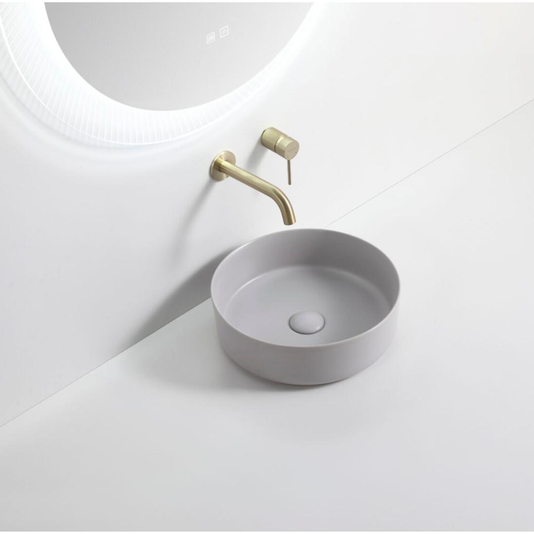 499 Round Matt Grey Ceramic Above Counter Basin