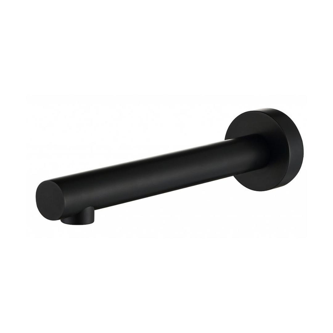 Roul Matte Black Bath Spout Round