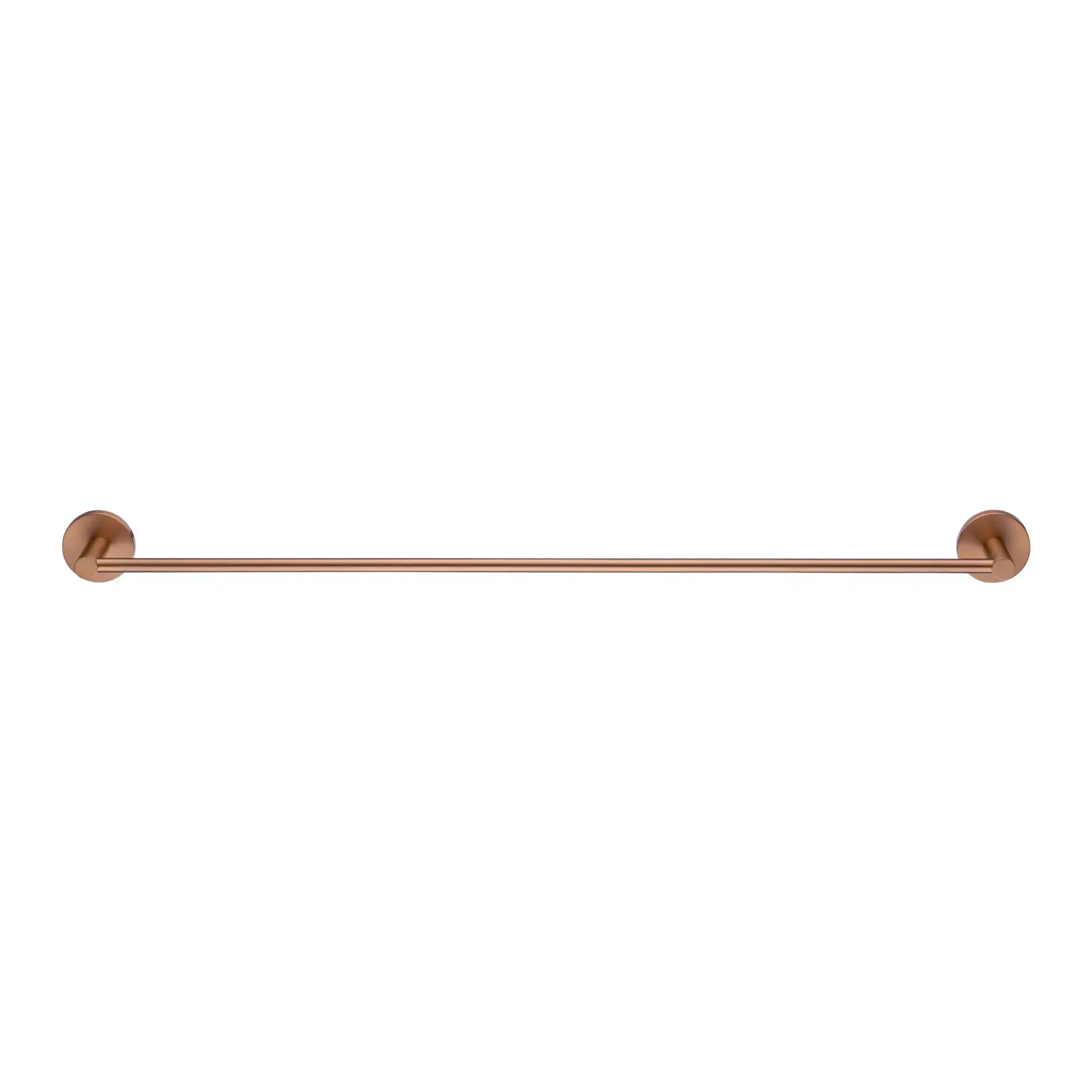 Aquaperla LUCID PIN - 800mm Brushed Copper Cuttable Single Towel Rail