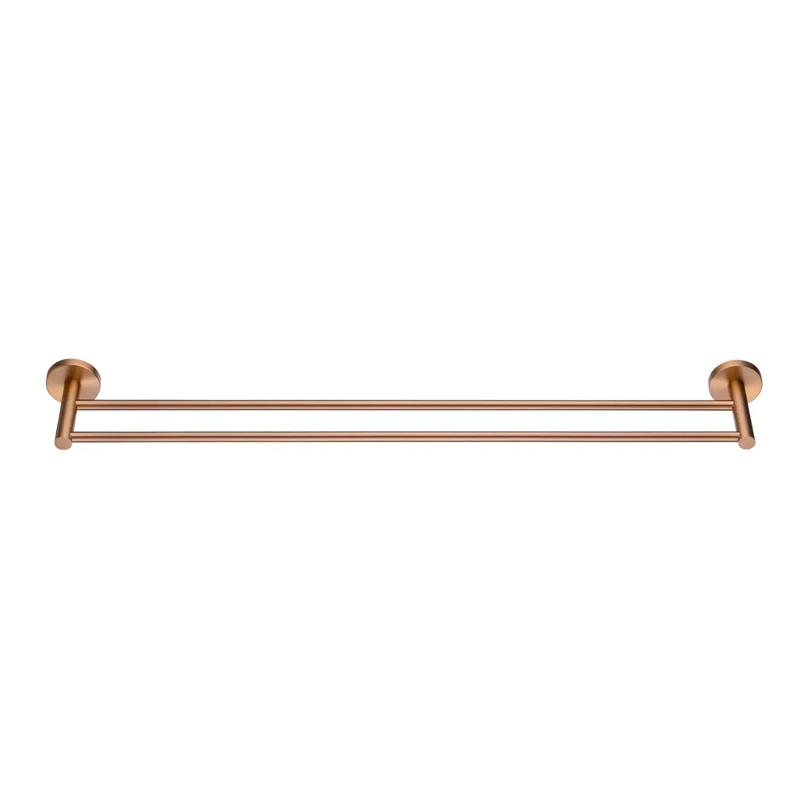 Aquaperla LUCID PIN 800 mm Brushed Copper Cuttable Double Towel Rail