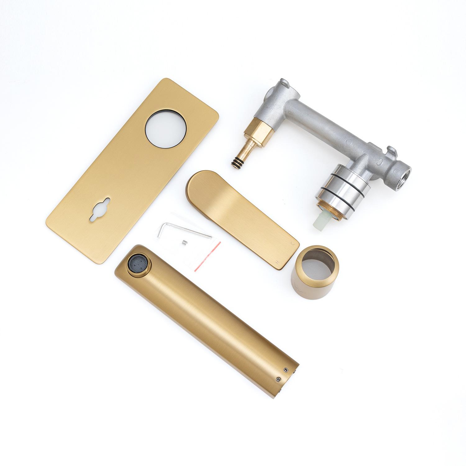 RUSHY - Brushed Brass Spout Mixer