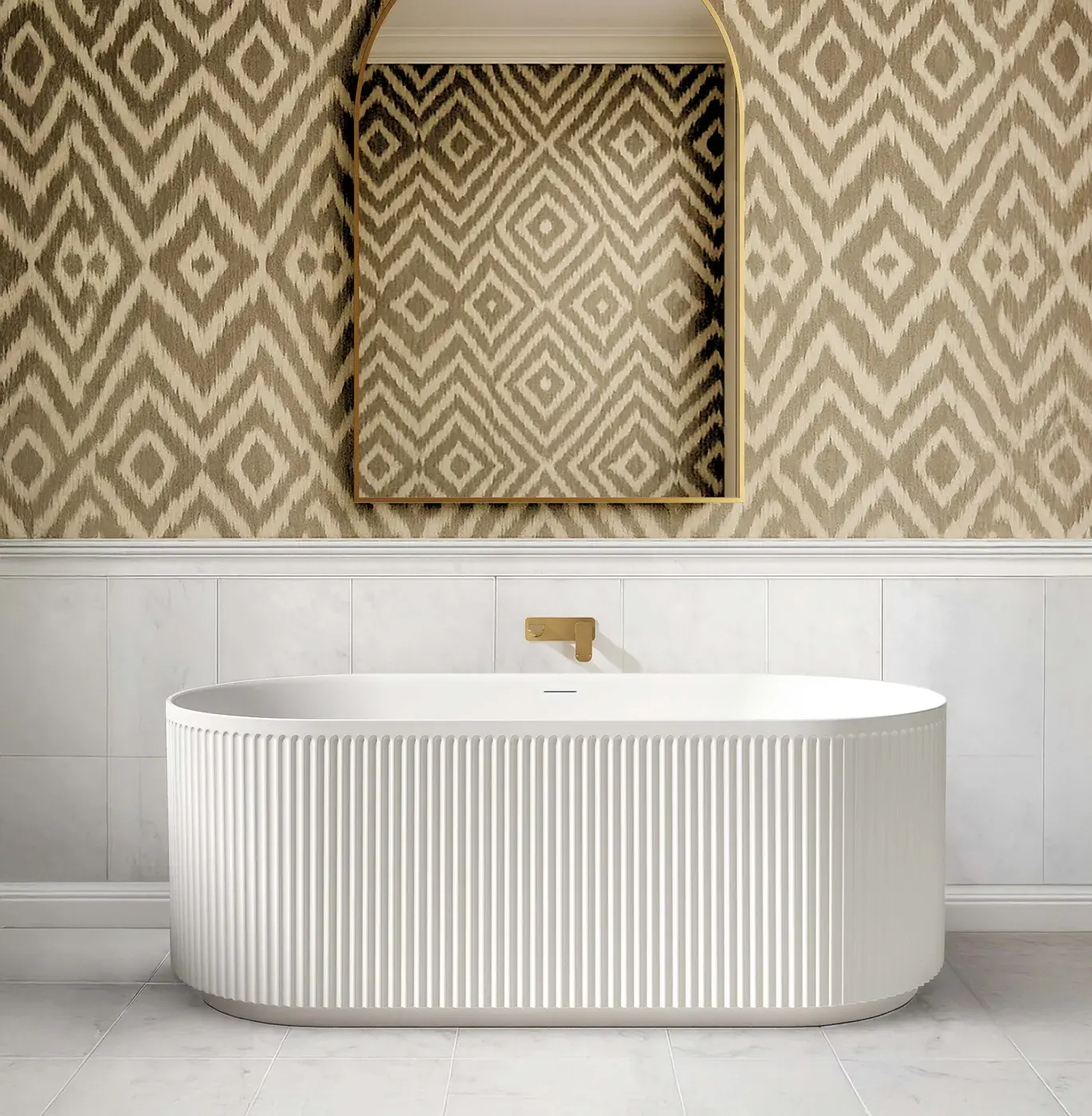Attica Havana Fluted with Overflow Bath