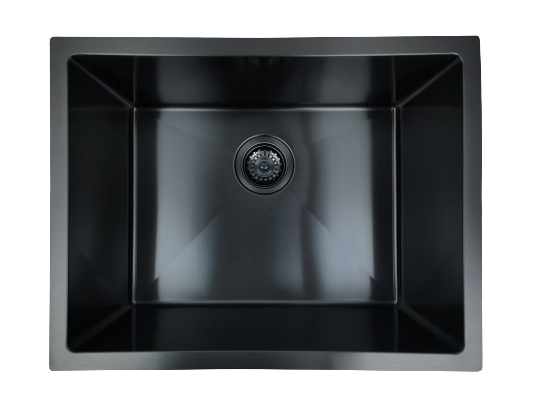 580x450mm Handmade Gunmetal Stainless Steel Sink – 1.2mm Thick | 304 Grade