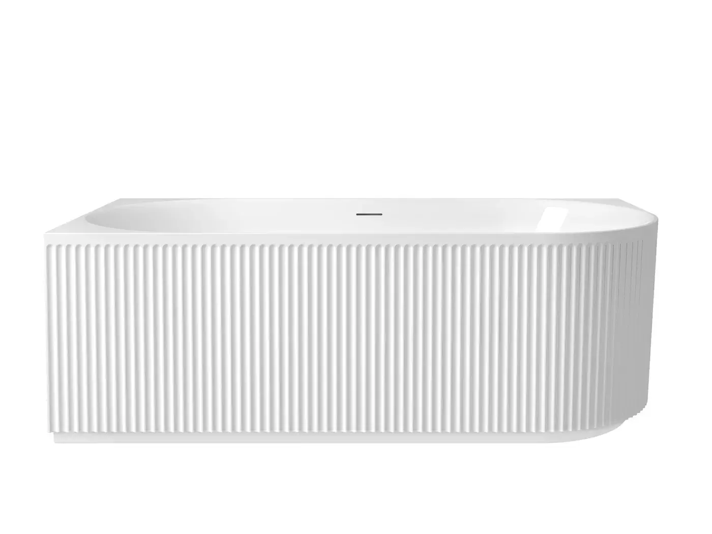 Attica Havana Left Corner Fluted with Overflow Bath