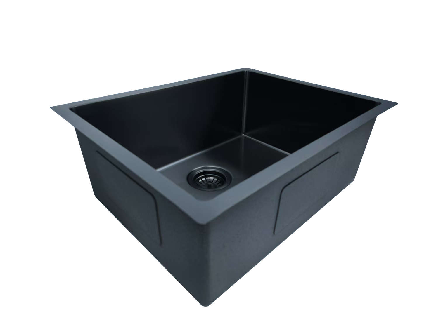 580x450mm Handmade Gunmetal Stainless Steel Sink – 1.2mm Thick | 304 Grade