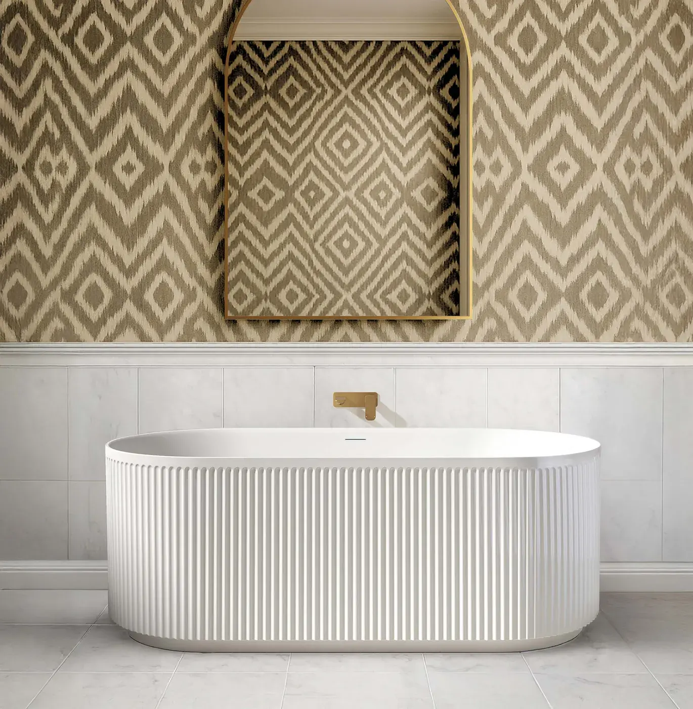 Attica Havana Fluted with Overflow Bath