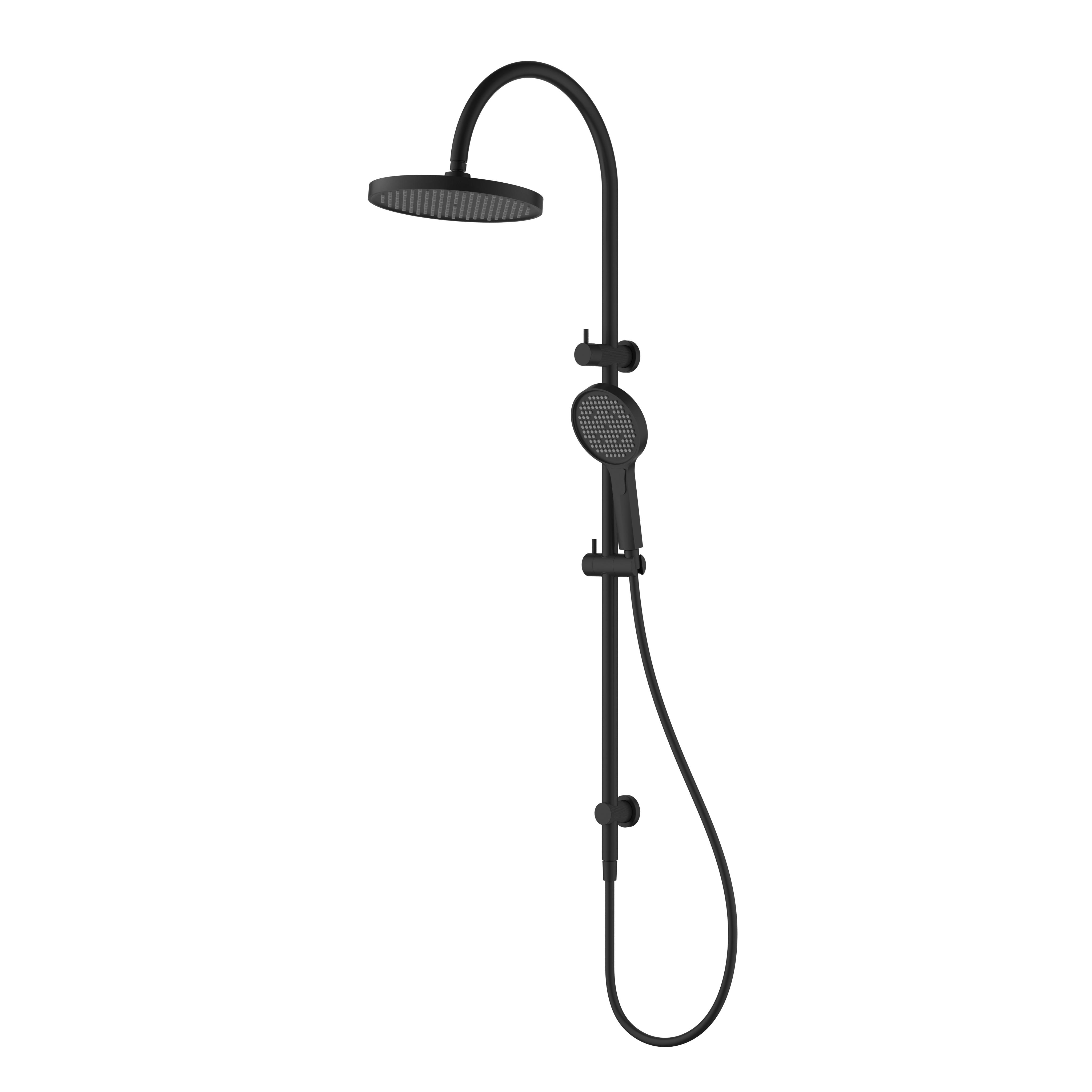 Linie Round Multi-Function Shower Set 250 mm -  Matt Black