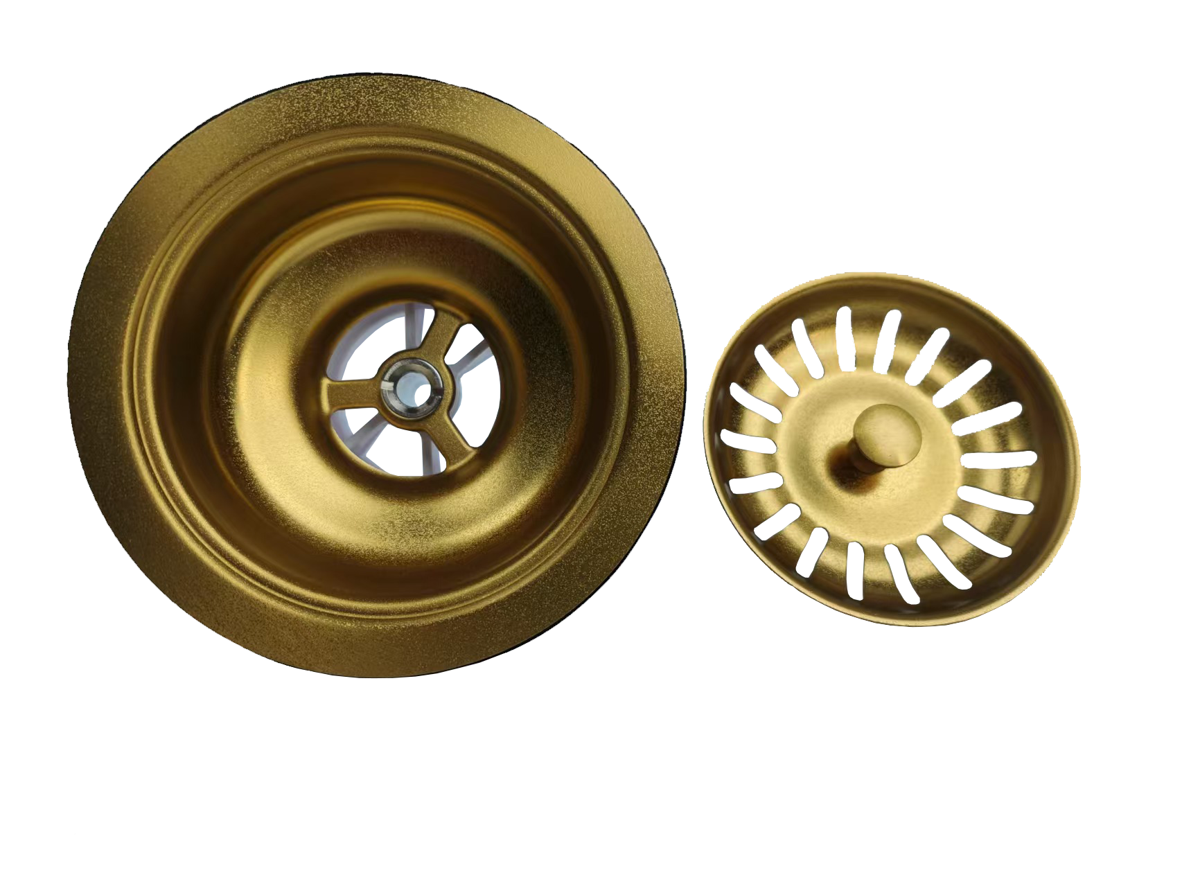 580x450mm Handmade Gold Stainless Steel Sink – 1.2mm Thick | 304 Grade