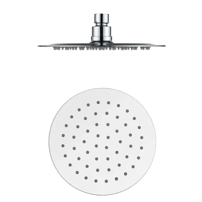 Pavia Compact Twin Shower With 200mm Round Head Chrome