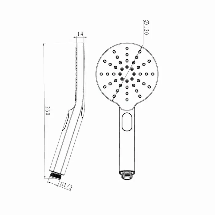 Pavia Twin Shower On Rail 250mm Shower Head Round Gunmetal