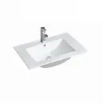 Inspire Slim Line Ceramic Top 600x460x170 with Taphole & Overflow