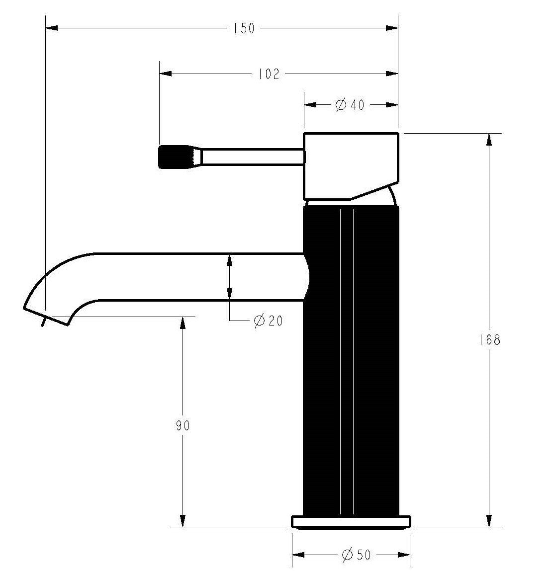 IKON Linie Basin Mixer Variant Colour Available