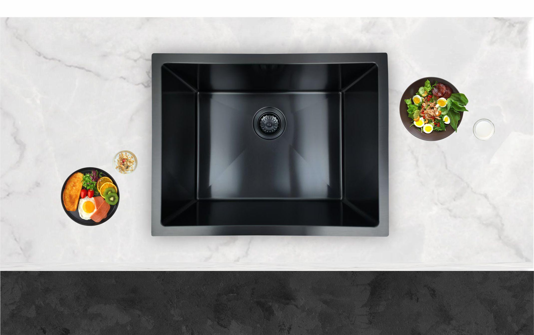 770x450mm Handmade Stainless Steel Kitchen Sink – 1.2mm Thick | 304 Grade | Available in Multiple Colours