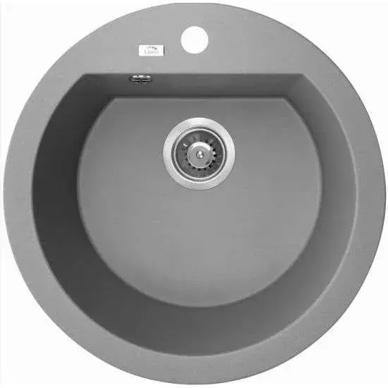 Laveo Dafne Granite Single Bowl Stone Kitchen Sink 510*205mm (Including Space Saving Siphon and Click-clack Plug)