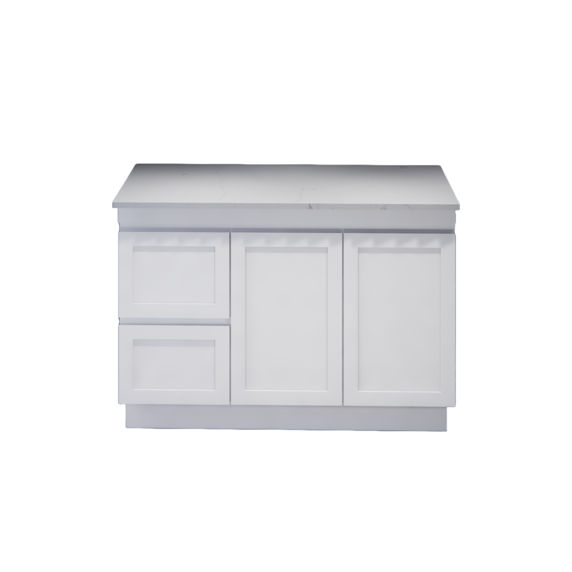 Miami 1200M 1200mm Shaker Freestanding Vanity - Double Bowl (Legs or Kickboard)