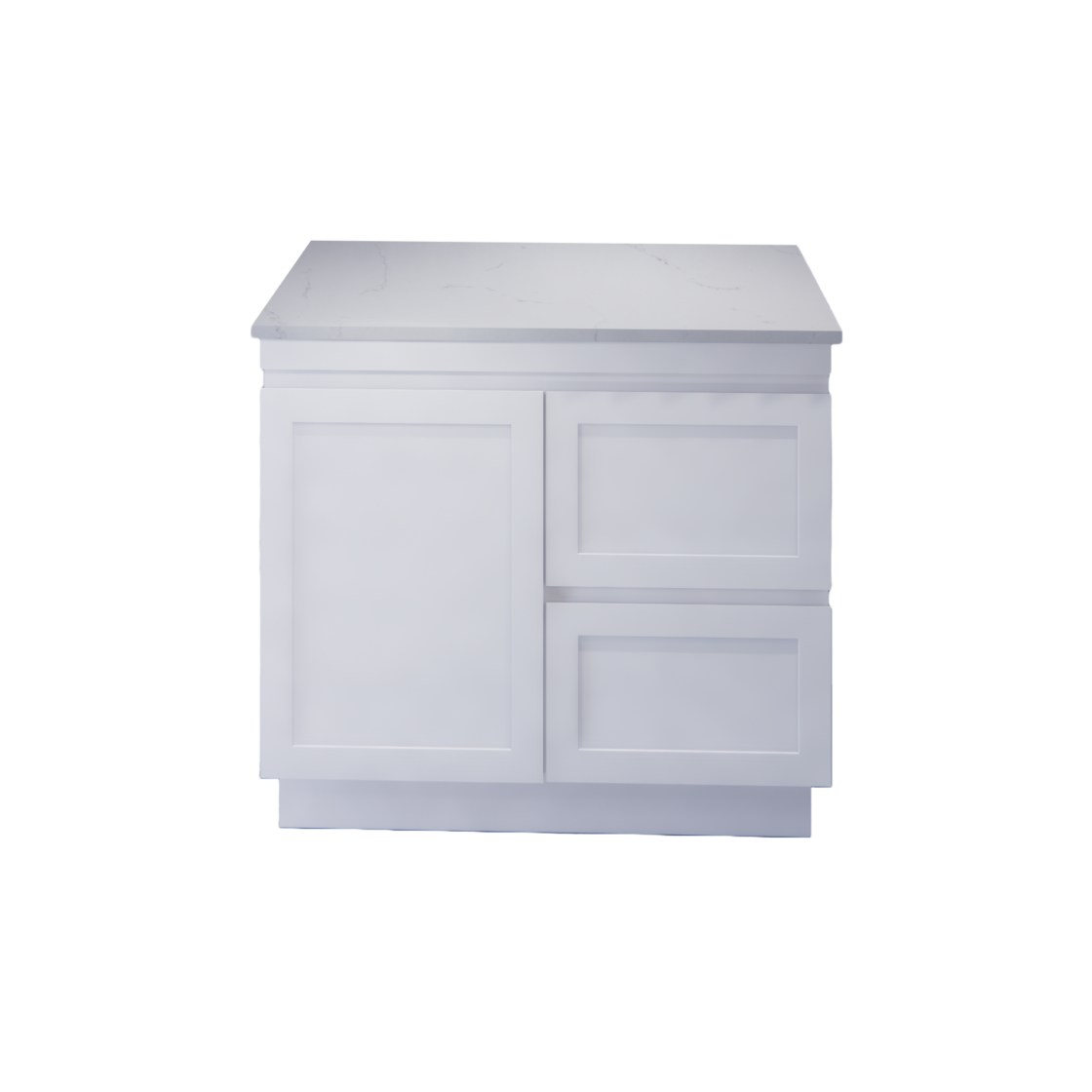 Miami 900L 900mm Shaker Freestanding Vanity - Single Bowl (Legs or Kickboard)