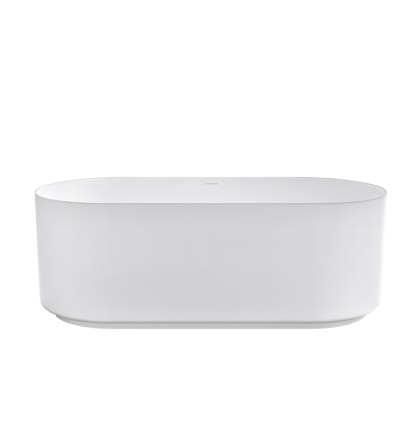 Otti Attica Celine 1500 Matte White Bath with Overflow
